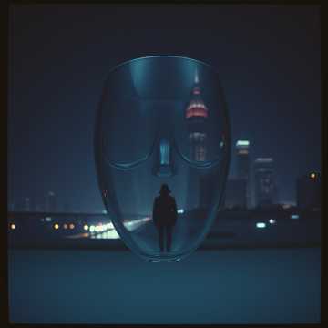 Maske aus Glas
