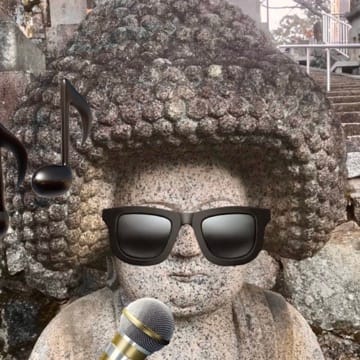 アフロ地蔵