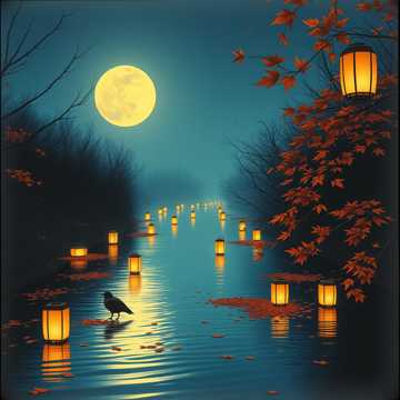 秋晚莼鲈