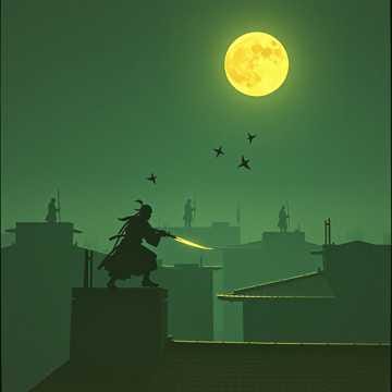 夜の忍者