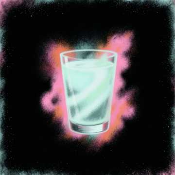 グラスと低音