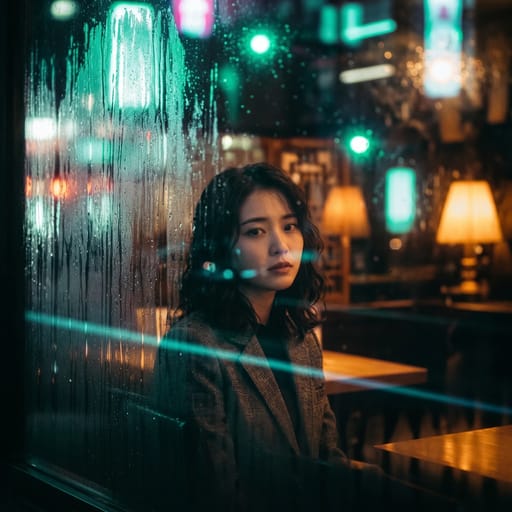 雨中黑膠