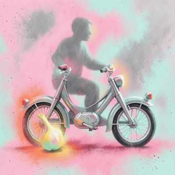 Цибулька на мопеді