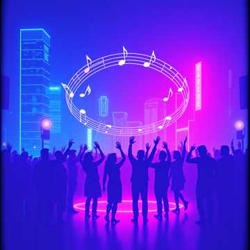 リズムに乗って一緒にダンス