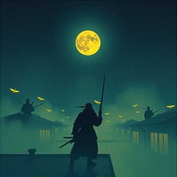 夜の忍者