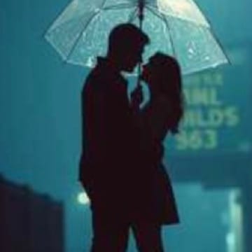 雨のシルエット