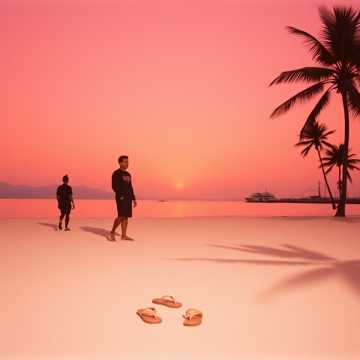 鳴尾浜の夕日