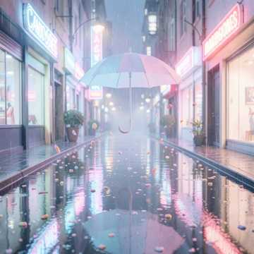 飴雨の街へ