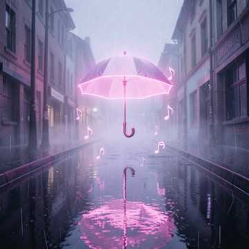 مطر الهدوء في المساء