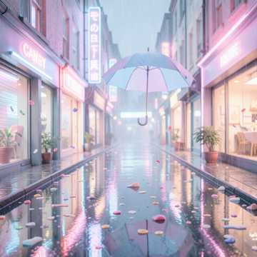 飴雨の街へ