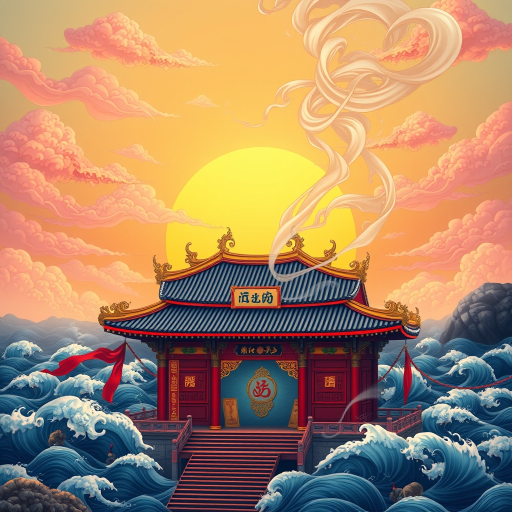 媽祖慈悲護台灣 (Má-tsóo Tsû-pi Hōo Tâi-uân)