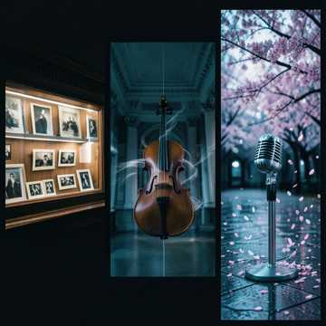 夜桜の風