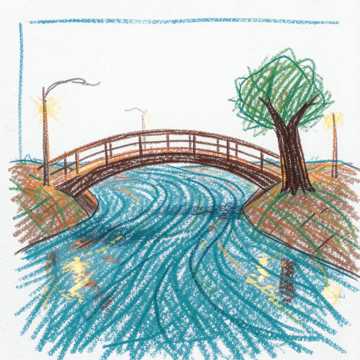 Heimweg am Fluss