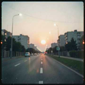 綺麗な夕日